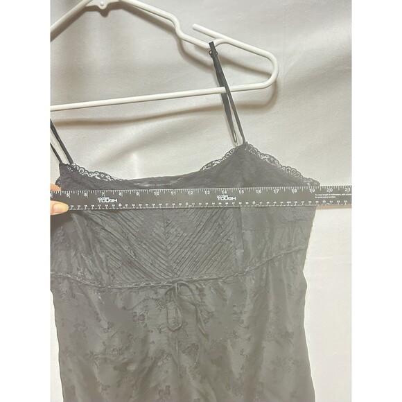 Express Design Studio Womens L Silk Black Floral Camisole - Picture 2 of 13